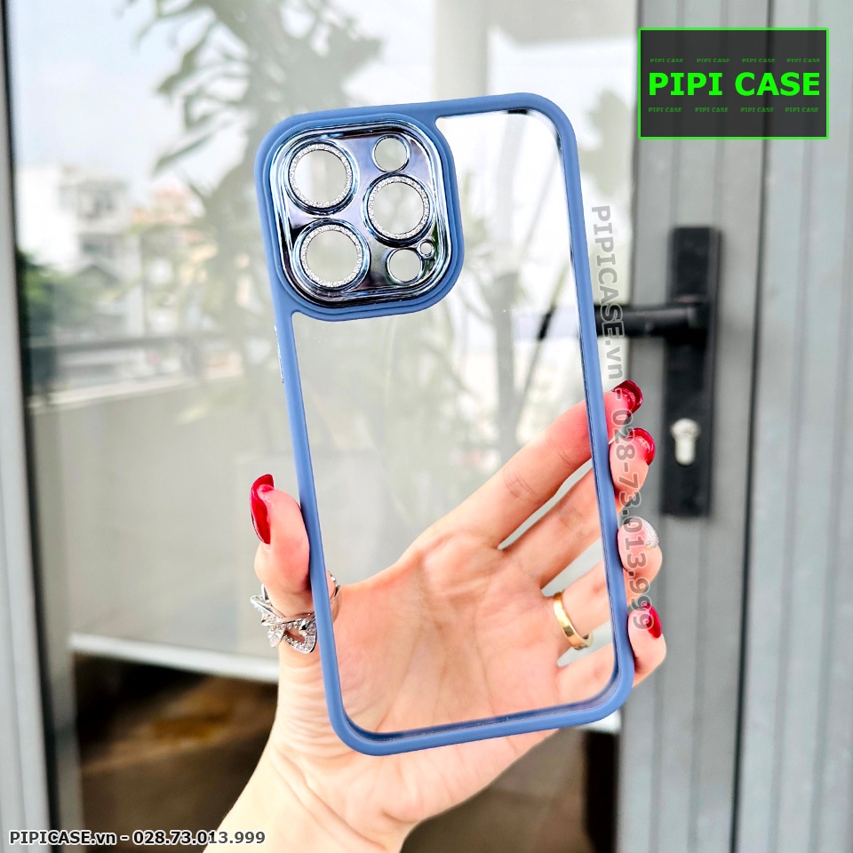 Ốp Lưng iPhone 14 Pro Max - Photo - Xanh Nhạt