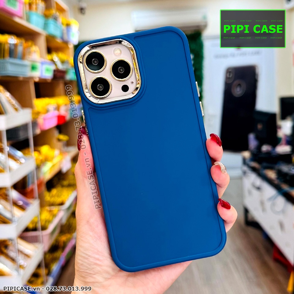 Ốp Lưng iPhone 13 Pro Max - May - Xanh Dương