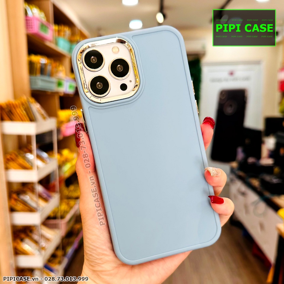 Ốp Lưng iPhone 13 Pro Max - May - Xanh Nhạt