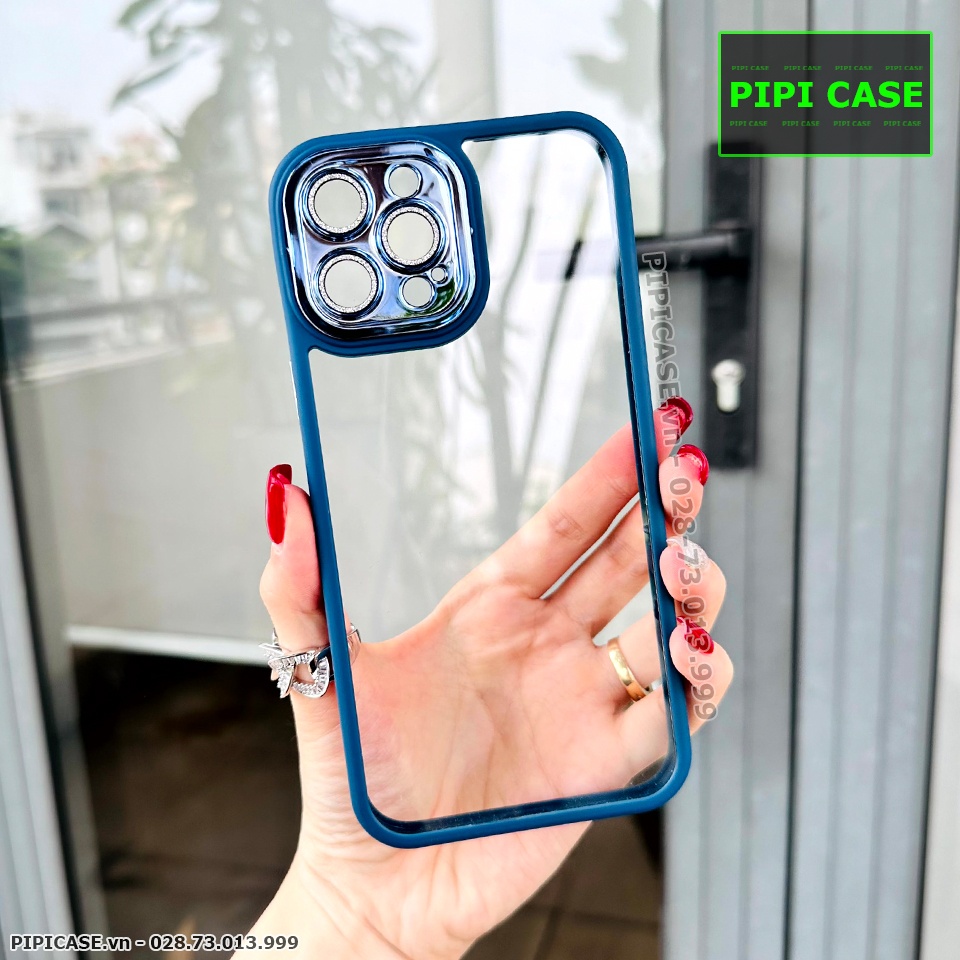 Ốp Lưng iPhone 12 Pro Max - Photo - Xanh Dương