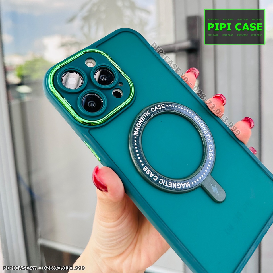Ốp Lưng iPhone 14 Pro Max - Simon - Xanh Rêu