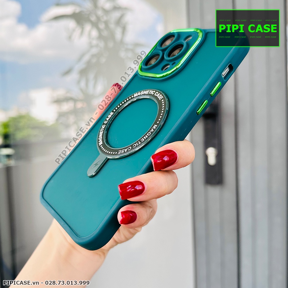 Ốp Lưng iPhone 14 Pro Max - Simon - Xanh Rêu