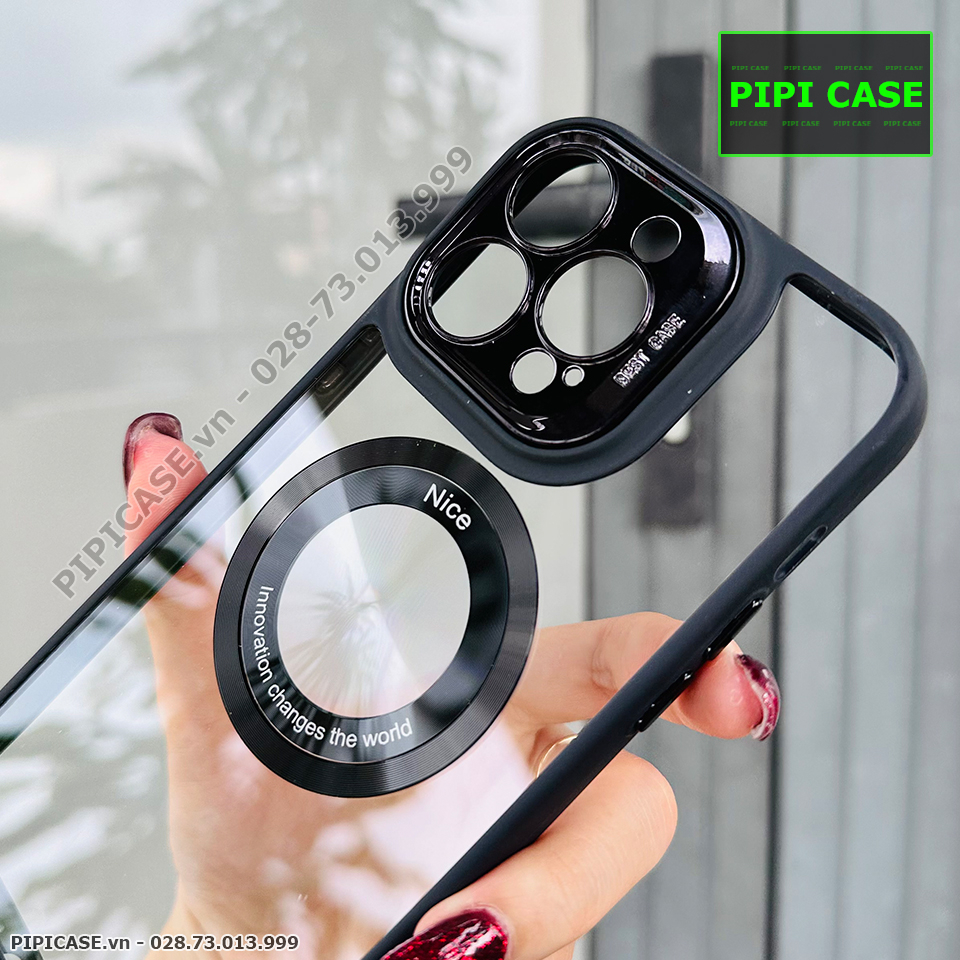 Ốp Lưng iPhone 13 Pro Max - Nice - Đen