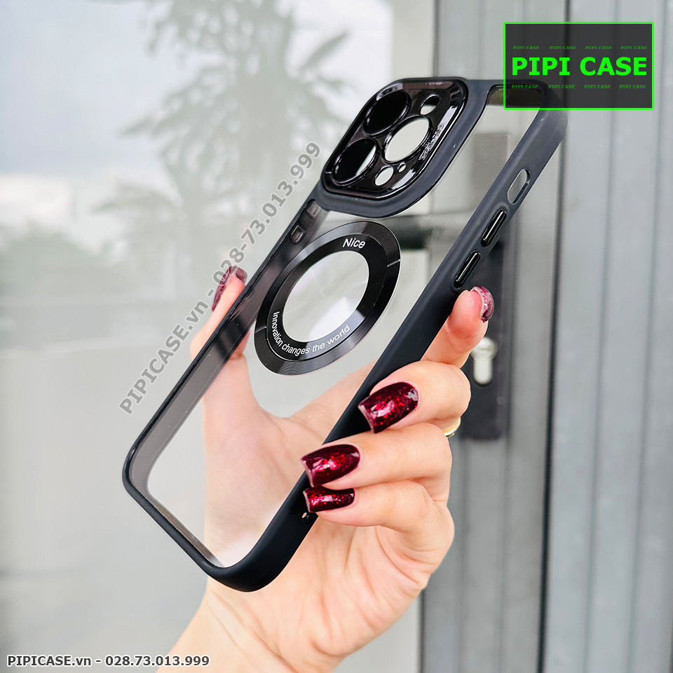 Ốp Lưng iPhone 13 Pro Max - Nice - Đen