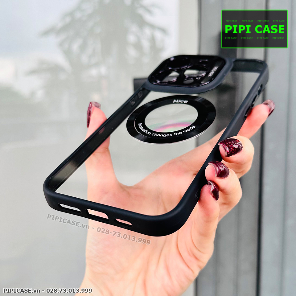 Ốp Lưng iPhone 13 Pro Max - Nice - Đen