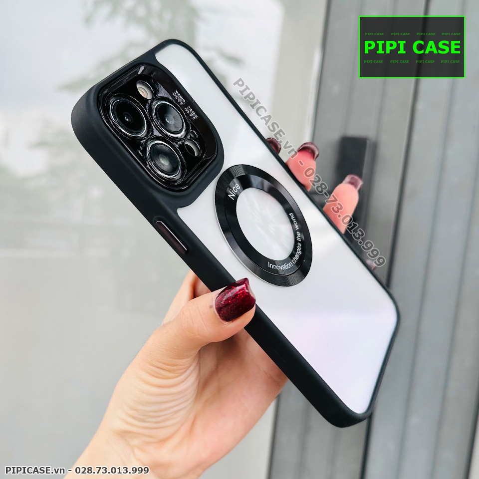 Ốp Lưng iPhone 13 Pro Max - Nice - Đen