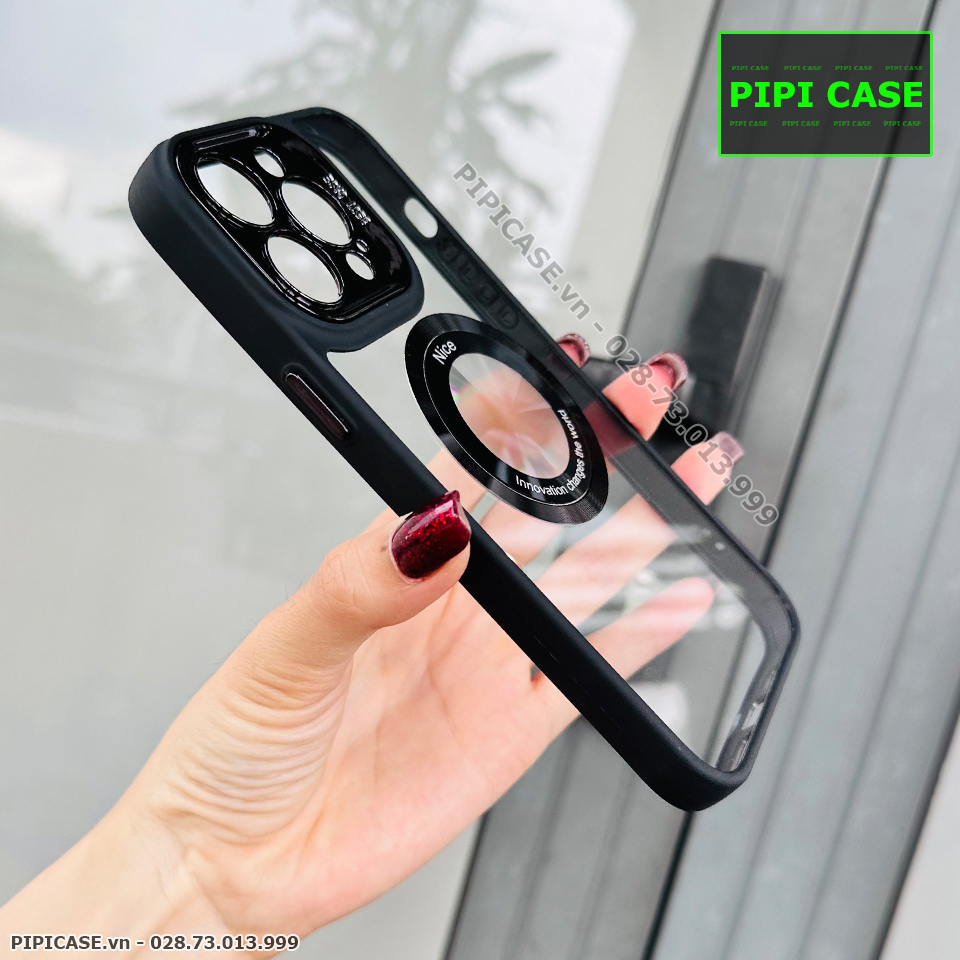 Ốp Lưng iPhone 13 Pro Max - Nice - Đen