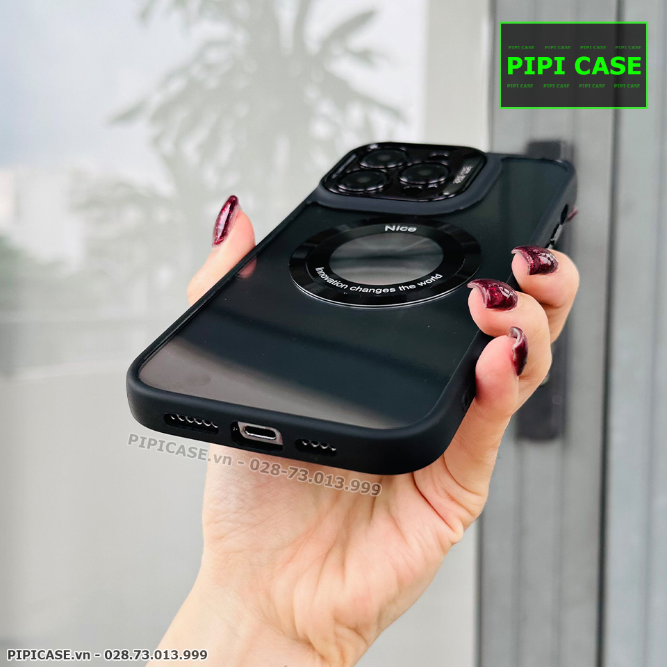 Ốp Lưng iPhone 13 Pro Max - Nice - Đen