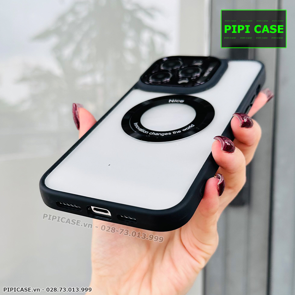 Ốp Lưng iPhone 13 Pro Max - Nice - Đen