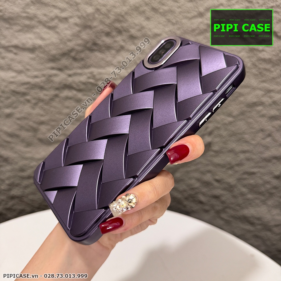 Ốp Lưng iPhone XS Max - Block - Tím