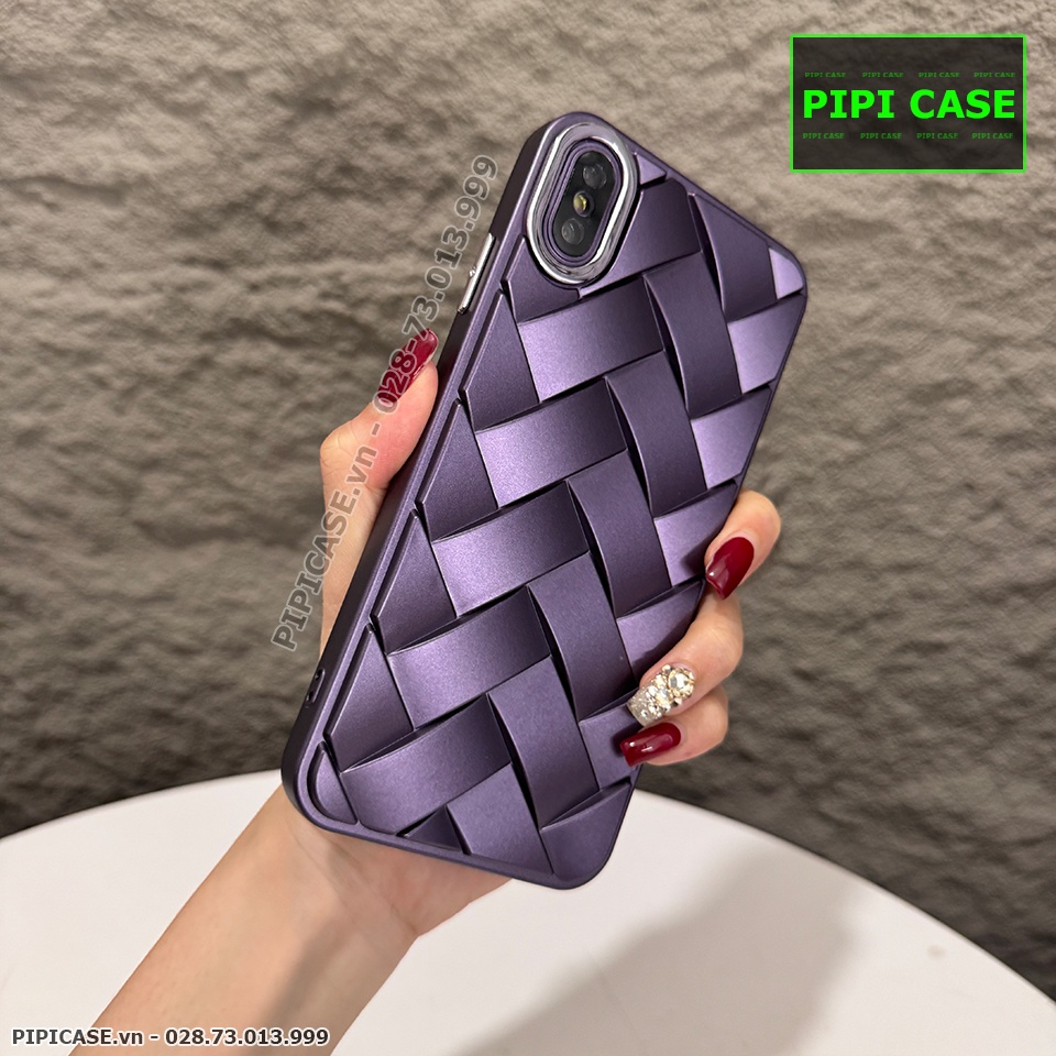 Ốp Lưng iPhone XS Max - Block - Tím