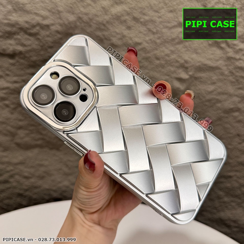 Ốp Lưng iPhone 13 Pro Max - Block - Bạc