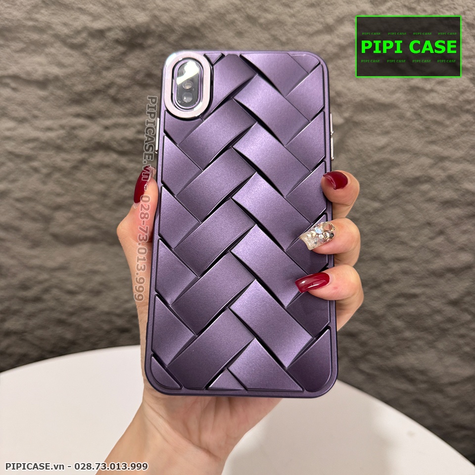 Ốp Lưng iPhone XS Max - Block - Tím