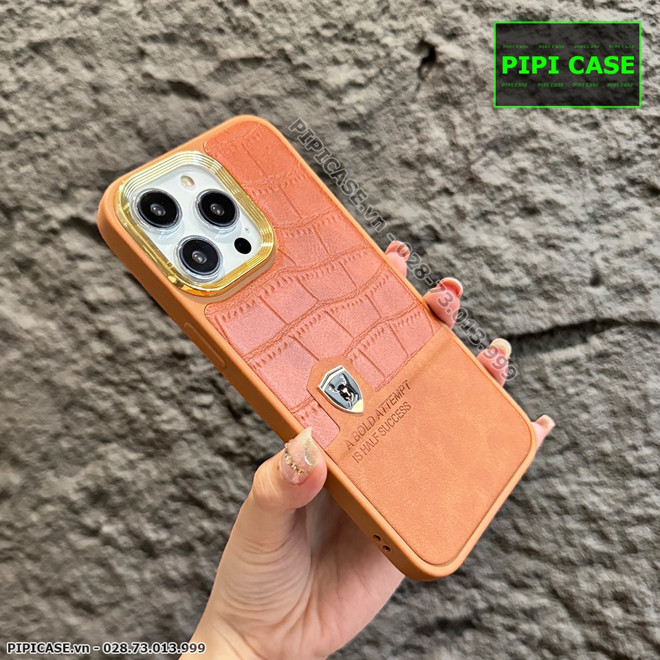 Ốp Lưng iPhone 14 Pro Max - Lux - Nâu