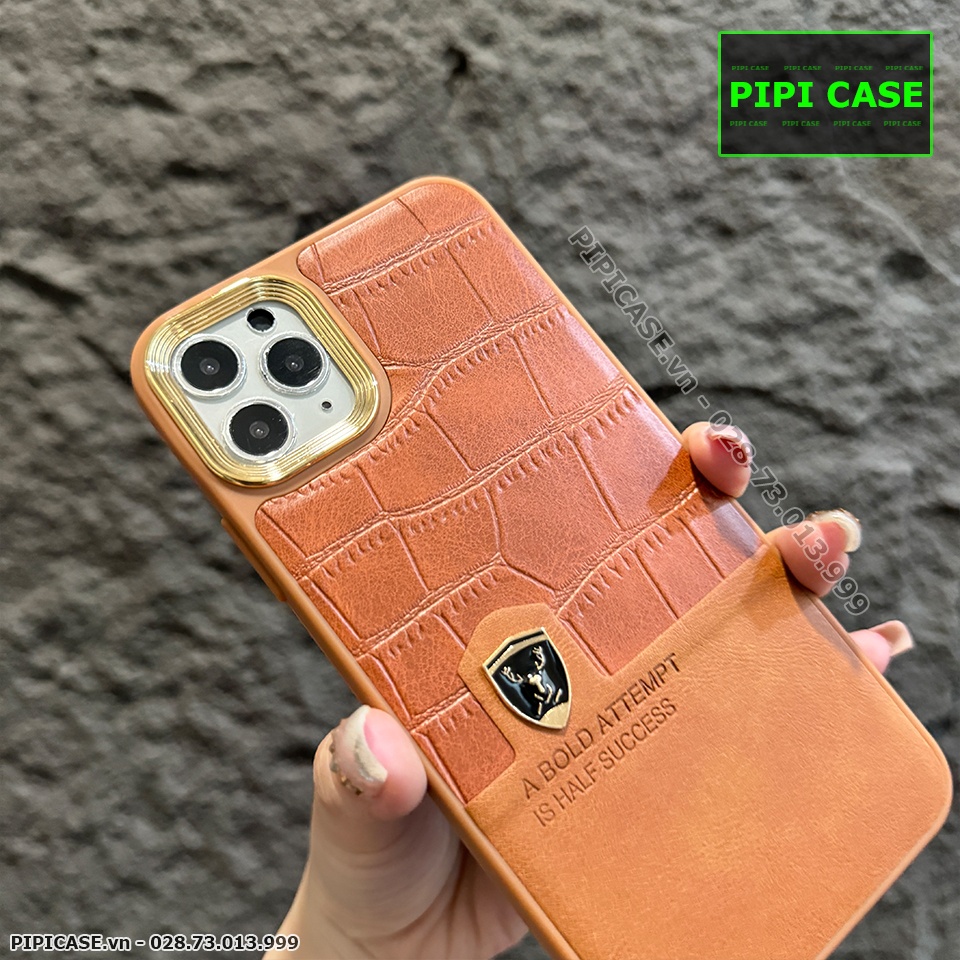 Ốp Lưng iPhone 11 Pro Max - Lux - Nâu