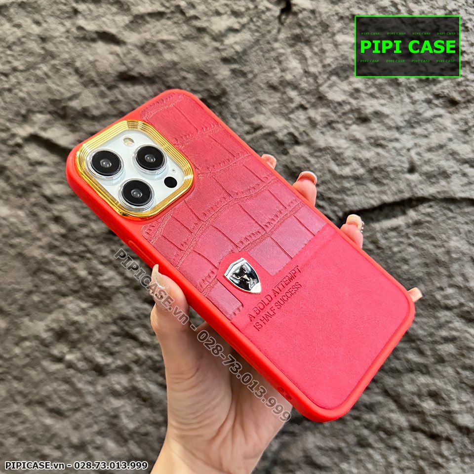 Ốp Lưng iPhone 15 Pro Max - Lux - Đỏ