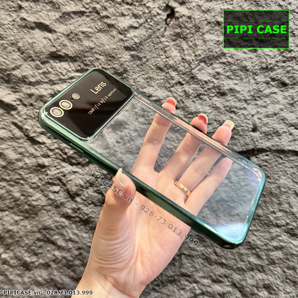 Ốp Lưng iPhone 7 Plus / 8 Plus - Simple Lens - Xanh Lá