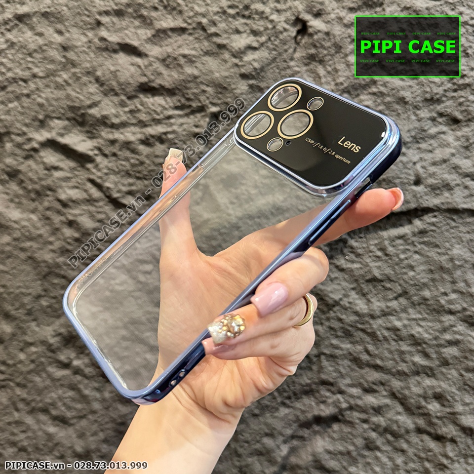 Ốp Lưng iPhone 14 Pro Max - Simple Lens - Xanh Nhạt