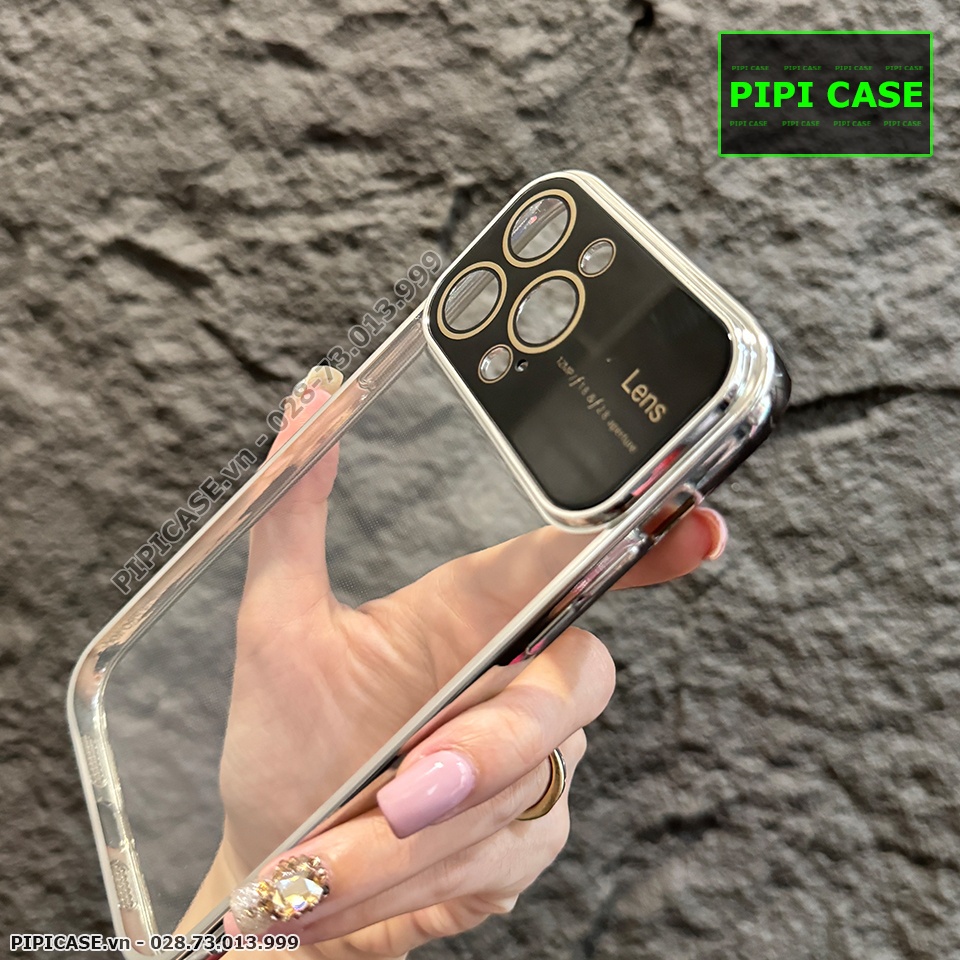 Ốp Lưng iPhone 14 Pro Max - Simple Lens - Bạc