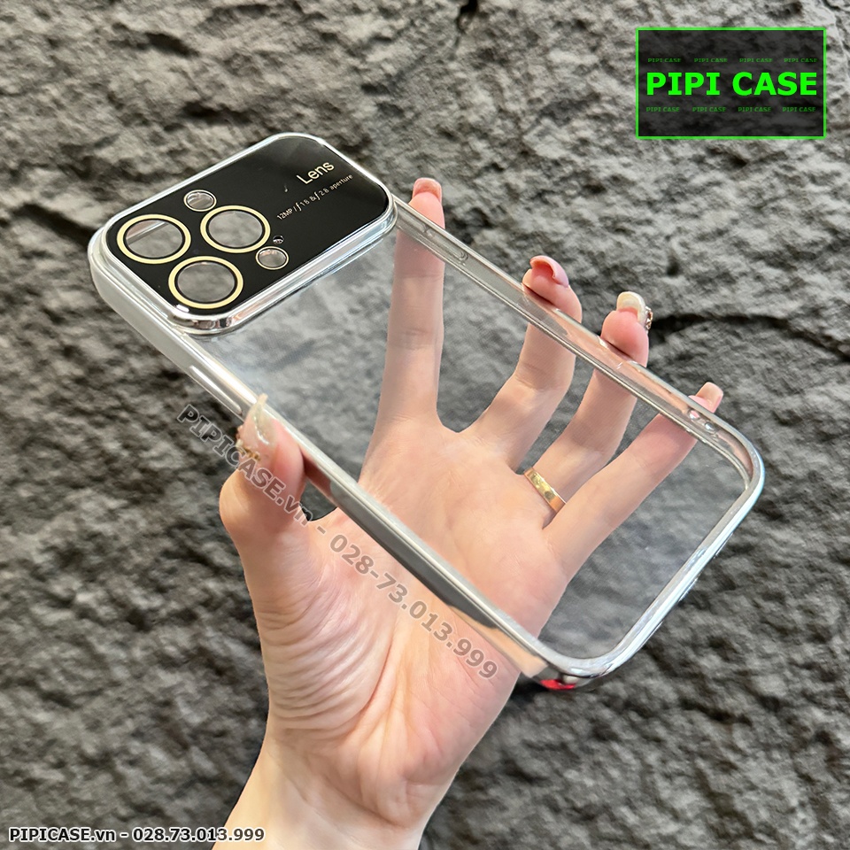 Ốp Lưng iPhone 14 Pro Max - Simple Lens - Bạc