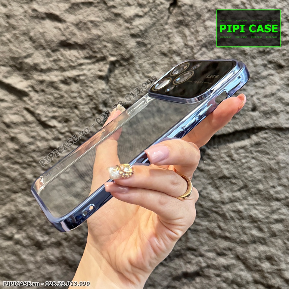Ốp Lưng iPhone 14 Pro Max - Simple Lens - Xanh Nhạt