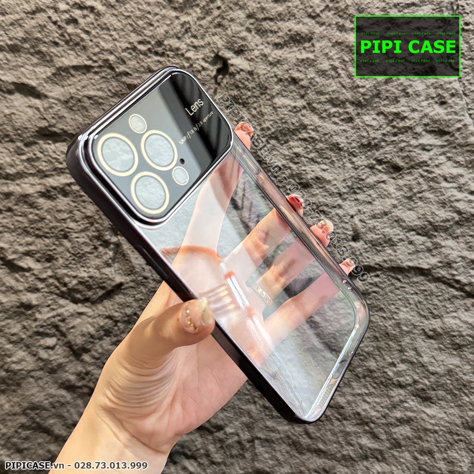 Ốp Lưng iPhone 14 Pro Max - Simple Lens - Đen