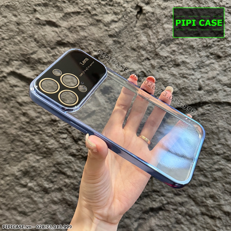 Ốp Lưng iPhone 14 Pro Max - Simple Lens - Xanh Nhạt