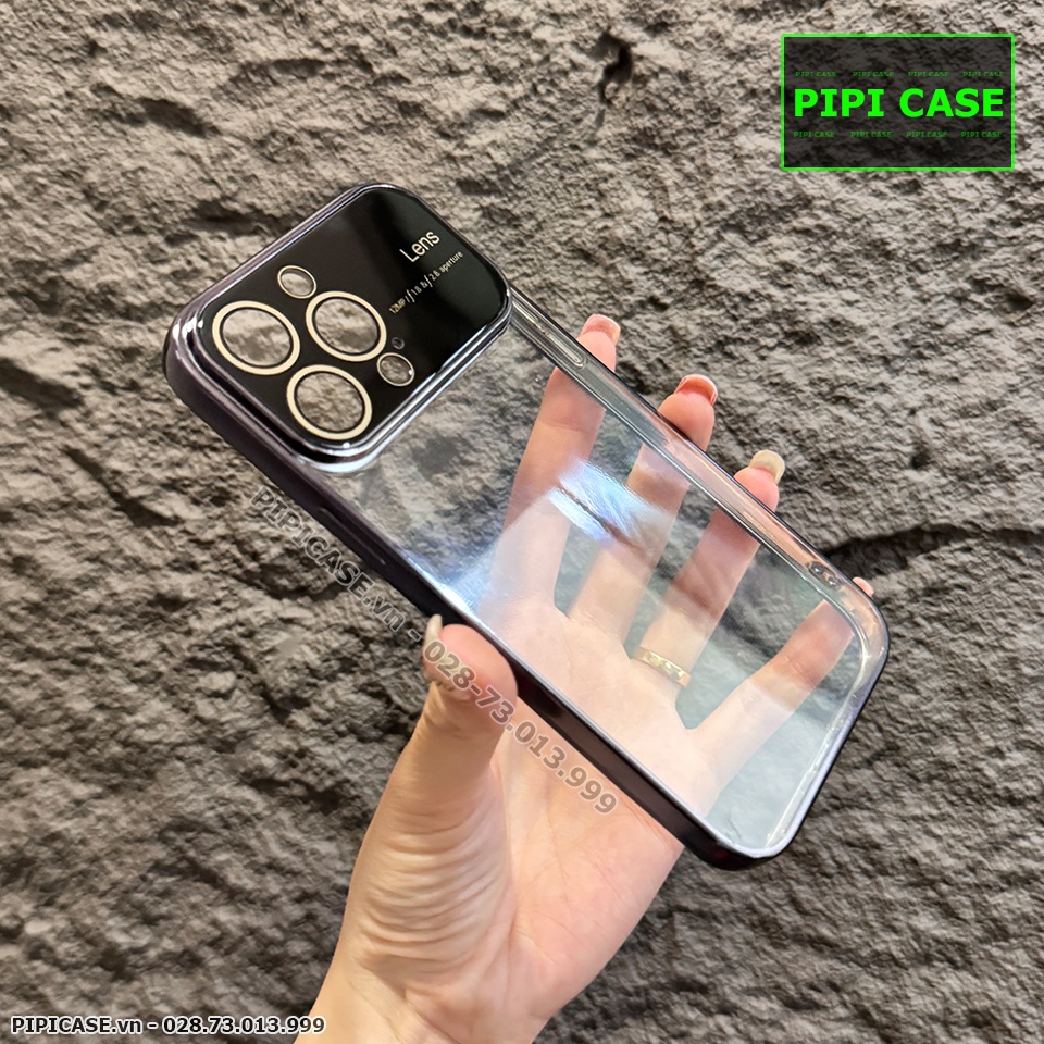 Ốp Lưng iPhone 14 Pro Max - Simple Lens - Đen