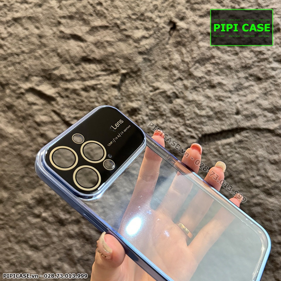 Ốp Lưng iPhone 14 Pro Max - Simple Lens - Xanh Nhạt