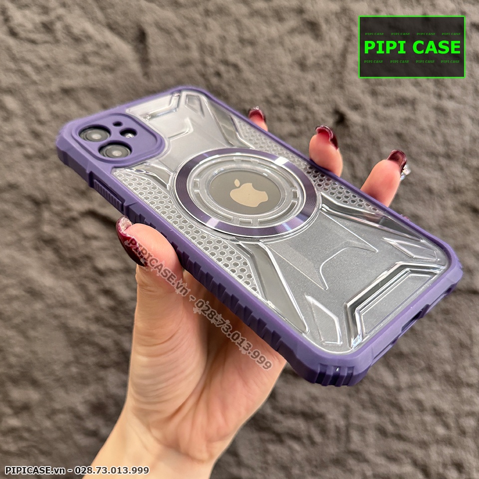 Ốp Lưng iPhone 12 - Pom - Tím