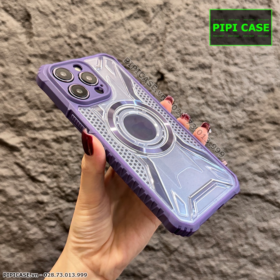 Ốp Lưng iPhone 13 Pro Max - Pom - Tím