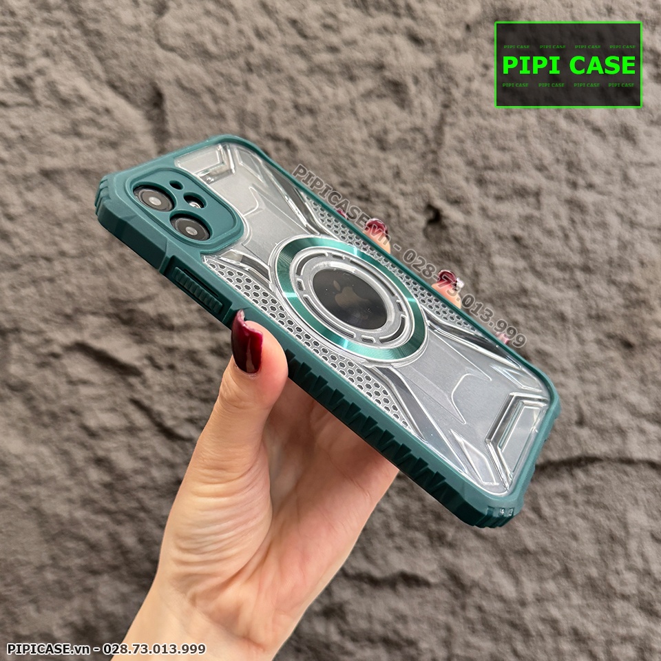 Ốp Lưng iPhone 11 - Pom - Xanh Rêu