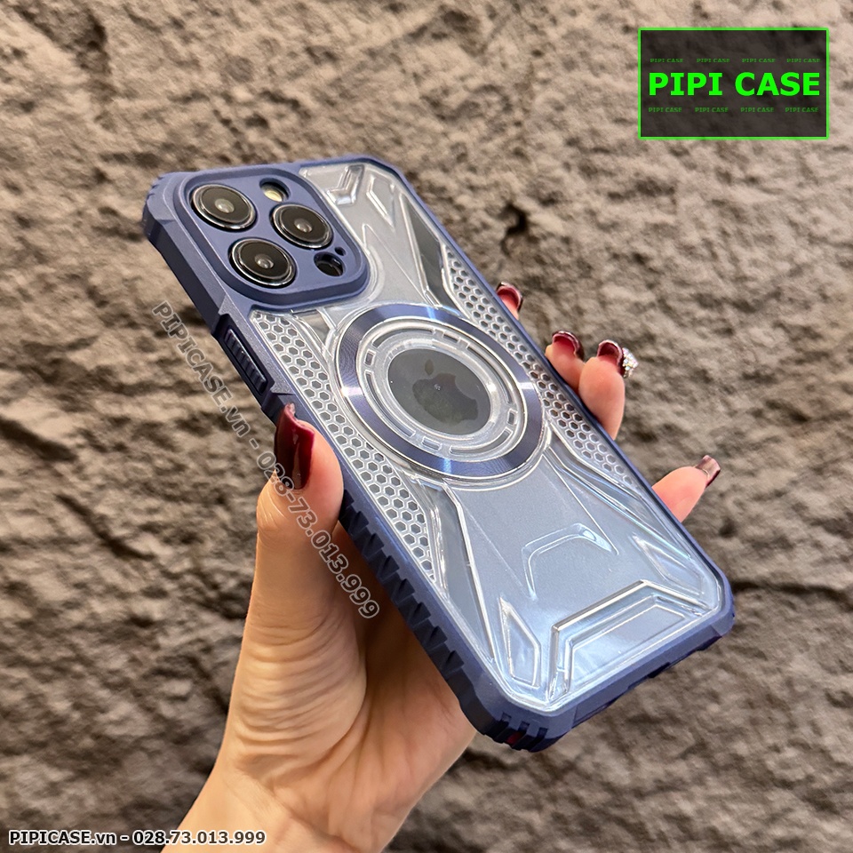 Ốp Lưng iPhone 13 Pro Max - Pom - Xanh Dương