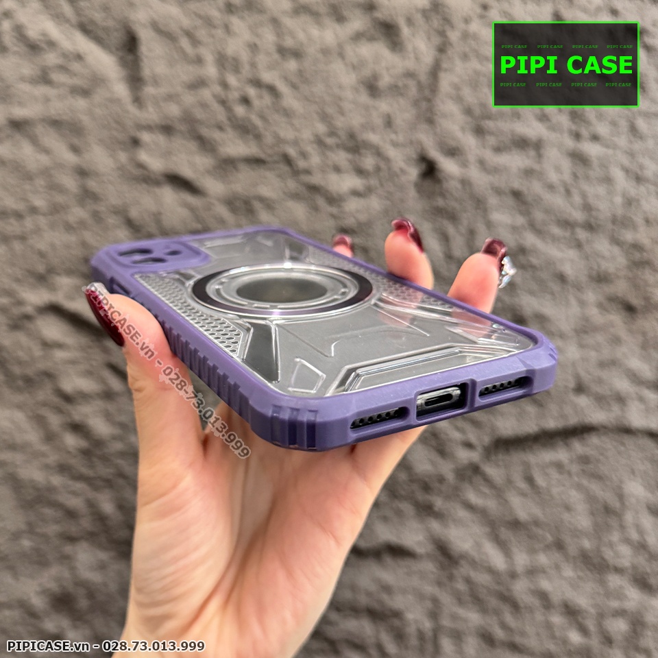 Ốp Lưng iPhone 12 - Pom - Tím