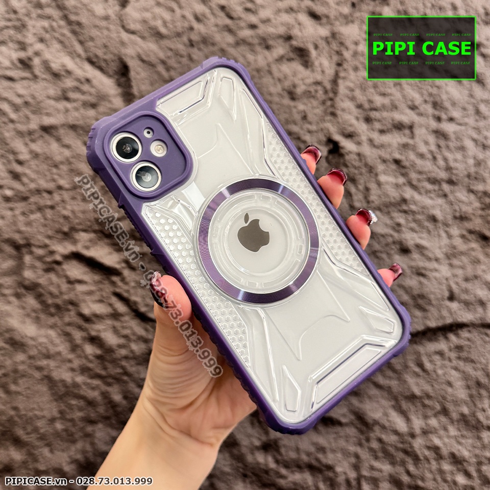 Ốp Lưng iPhone 12 - Pom - Tím