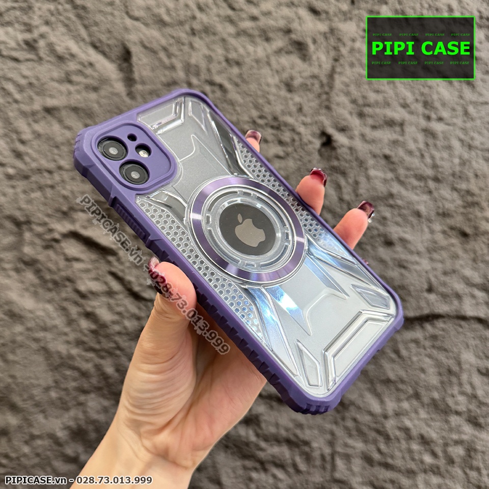 Ốp Lưng iPhone 12 - Pom - Tím
