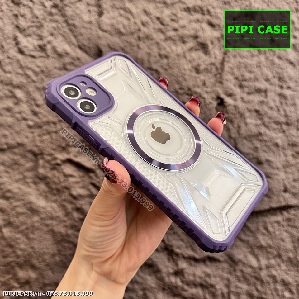 Ốp Lưng iPhone 12 - Pom - Tím