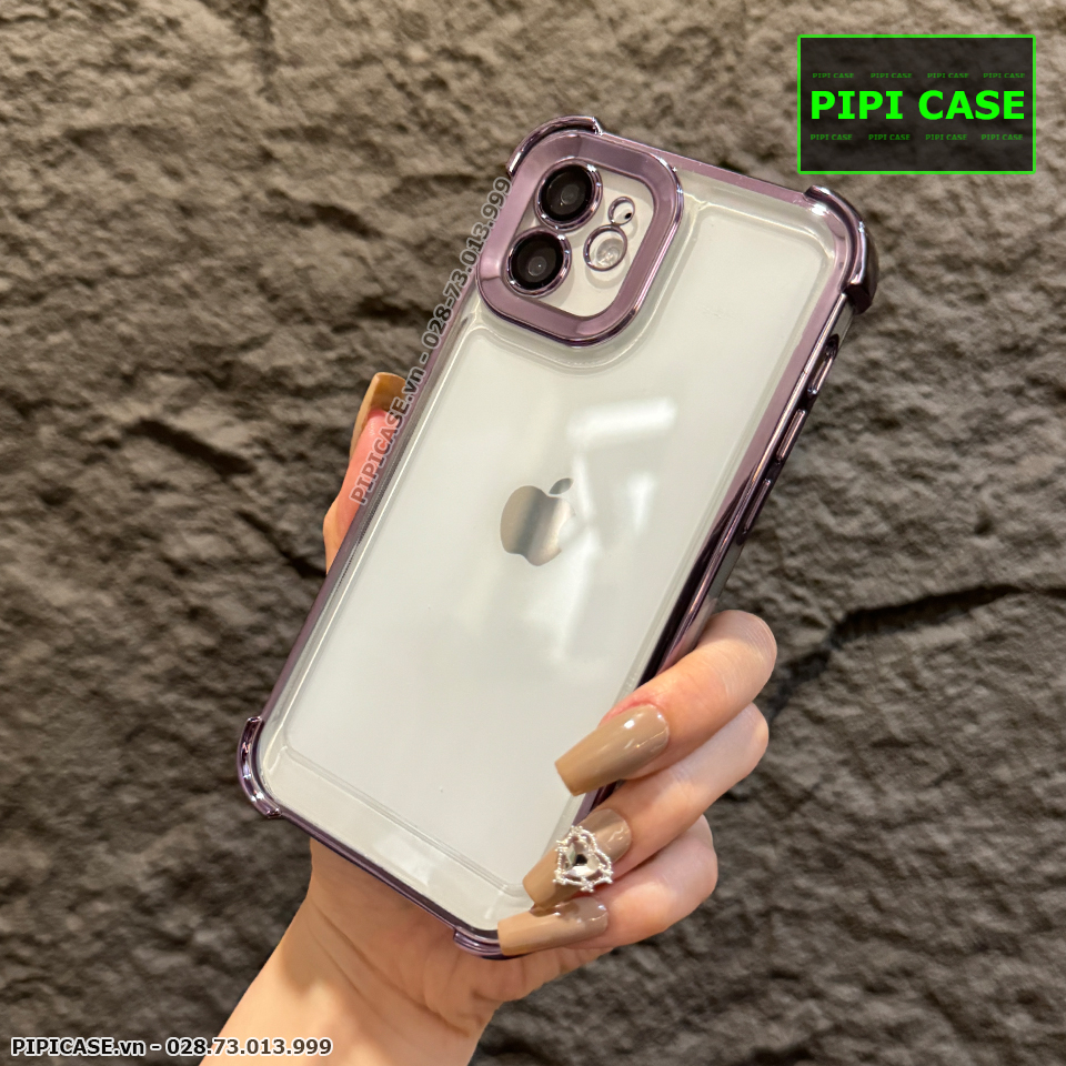 Ốp Lưng iPhone 12 - Gu - Tím