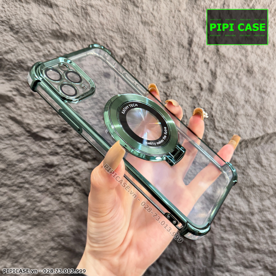 Ốp Lưng iPhone 11 Pro Max - Ven - Xanh lá