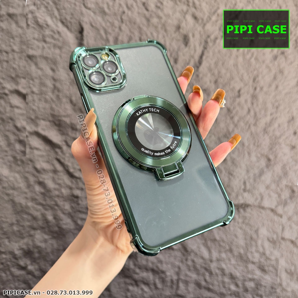 Ốp Lưng iPhone 11 Pro Max - Ven - Xanh lá