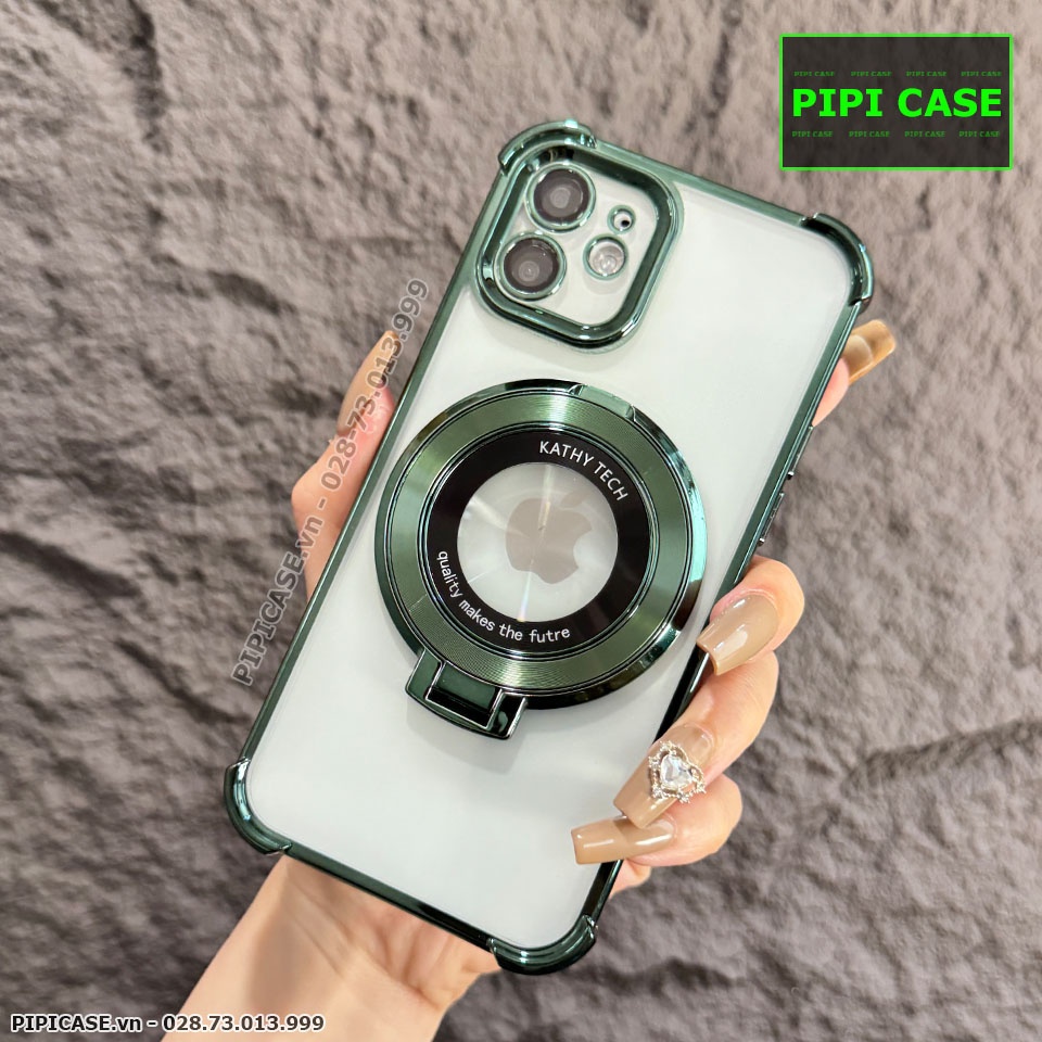 Ốp Lưng iPhone 12 - Ven - Xanh Lá