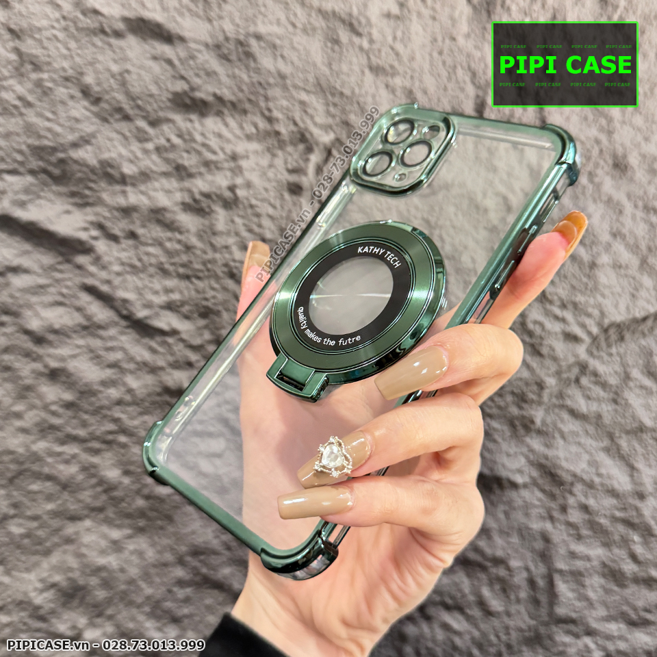 Ốp Lưng iPhone 11 Pro Max - Ven - Xanh lá