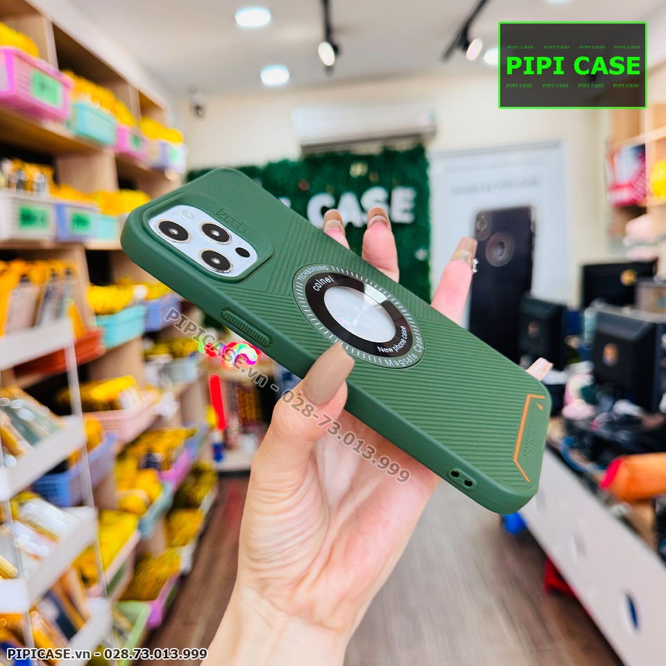 Ốp Lưng iPhone 12 Pro Max - Funny - Xanh Rêu