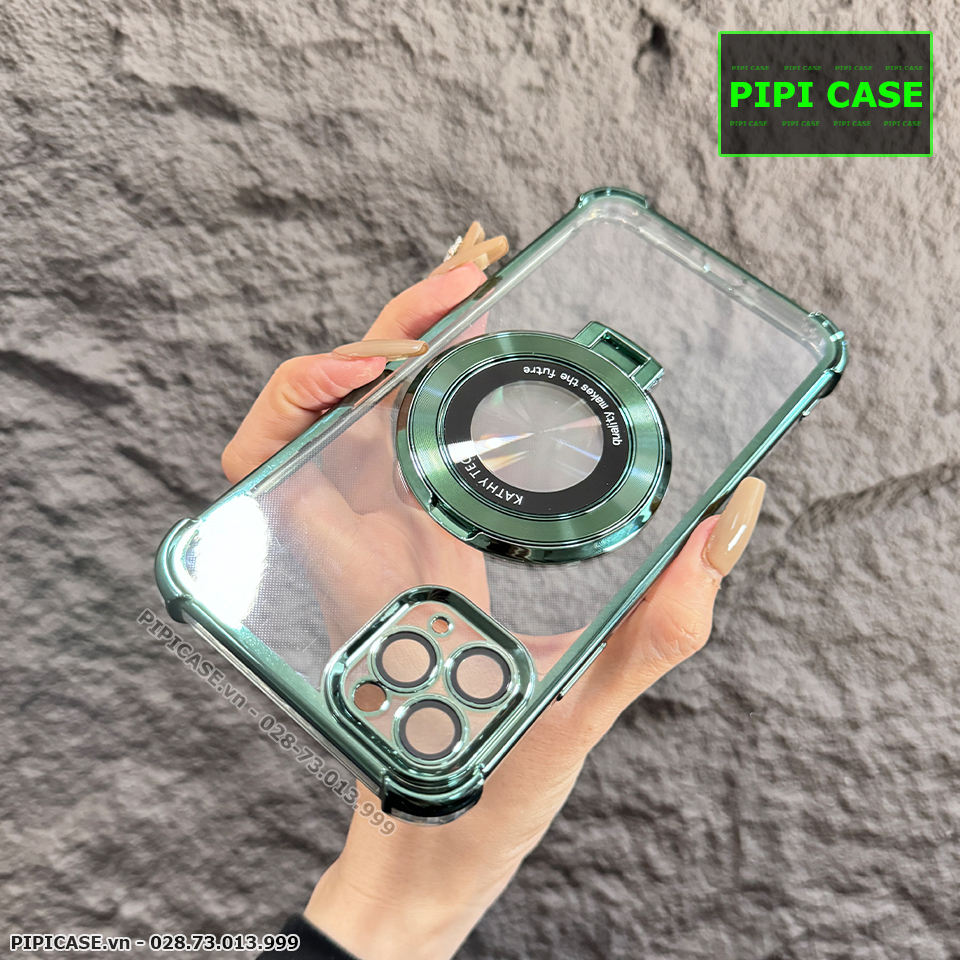 Ốp Lưng iPhone 11 Pro Max - Ven - Xanh lá