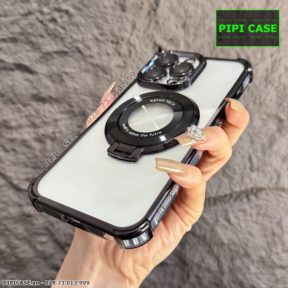 Ốp Lưng iPhone 13 Pro Max - Ven - Đen