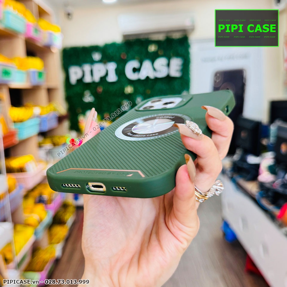 Ốp Lưng iPhone 12 Pro Max - Funny - Xanh Rêu