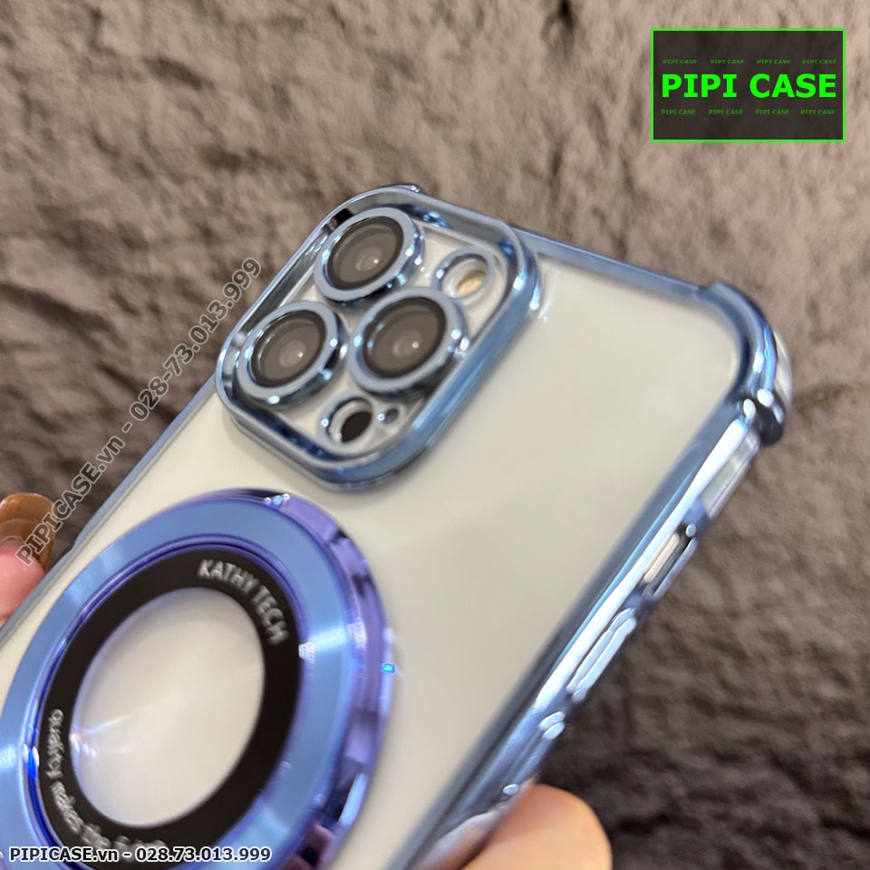 Ốp Lưng iPhone 13 Pro Max - Ven - Xanh Nhạt