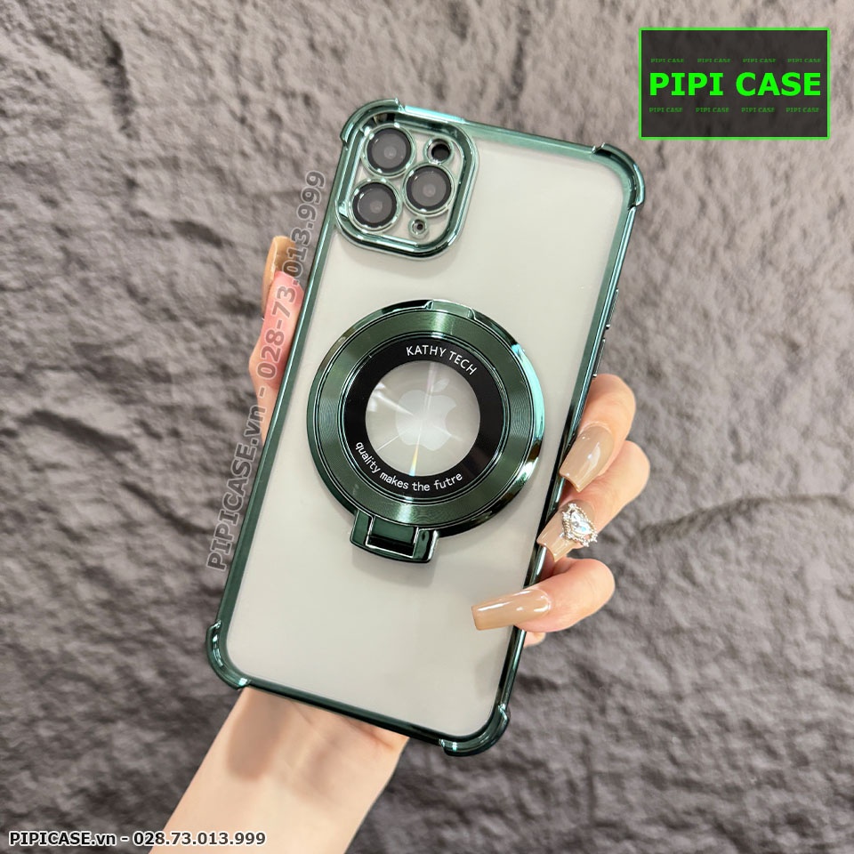 Ốp Lưng iPhone 11 Pro Max - Ven - Xanh lá
