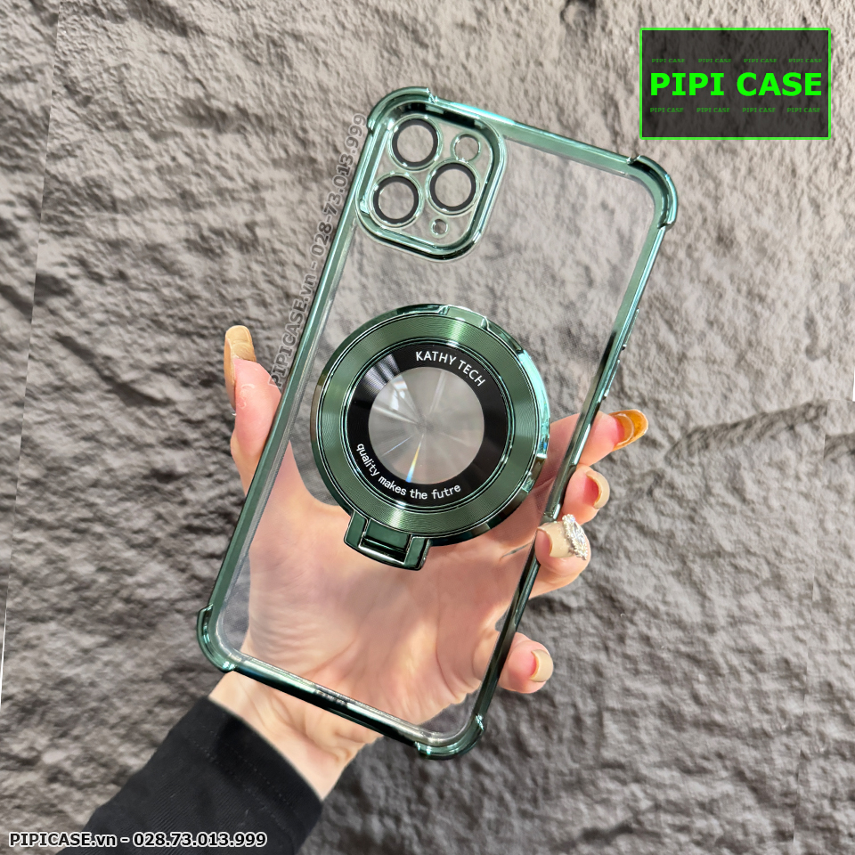 Ốp Lưng iPhone 11 Pro Max - Ven - Xanh lá