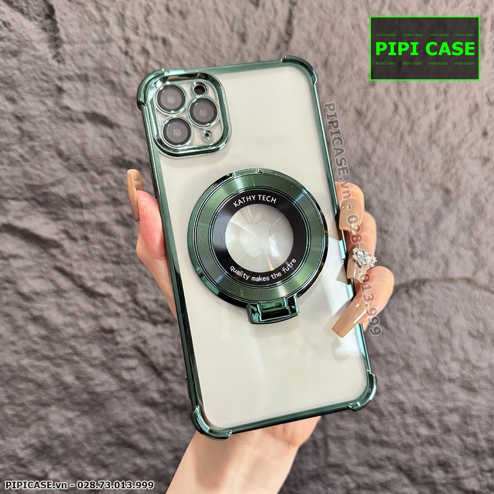 Ốp Lưng iPhone 11 Pro Max - Ven - Xanh lá